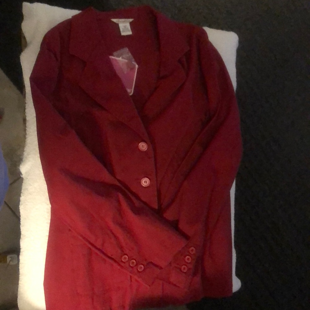 Silhouettes blazer red
